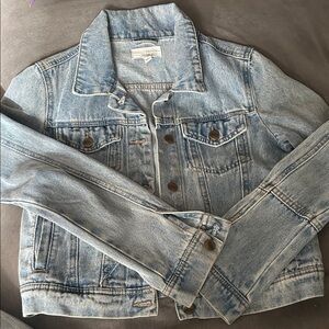 Caution To The Wind Sky Blue Denim Jacket